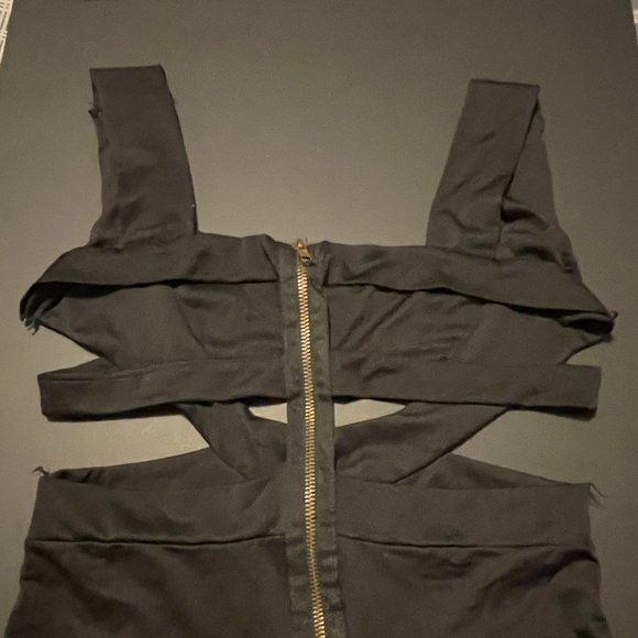 Little Black Dress Cut Out Back With Zip - Picture 4 of 12